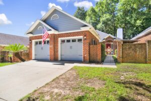 Front view of charming patio home at 4109 Skyline Drive N in West Mobile