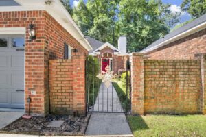 Front view of charming patio home at 4109 Skyline Drive N in West Mobile.